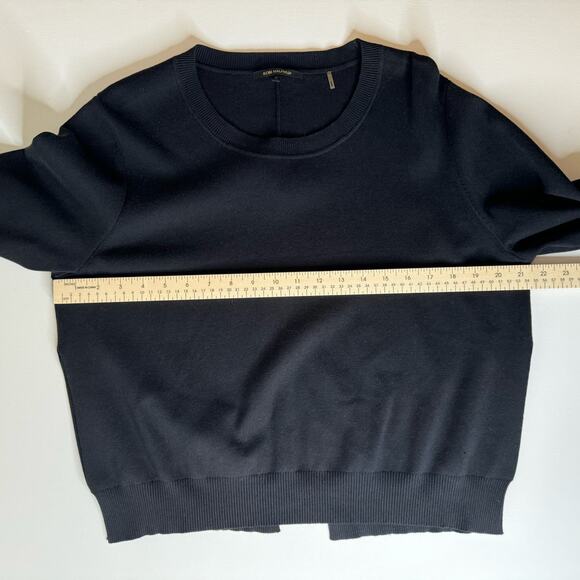 Kobi Halperin Womens Open Back Side Slits Black Crewneck Sweater Sz XL | Neutral - Picture 16 of 16